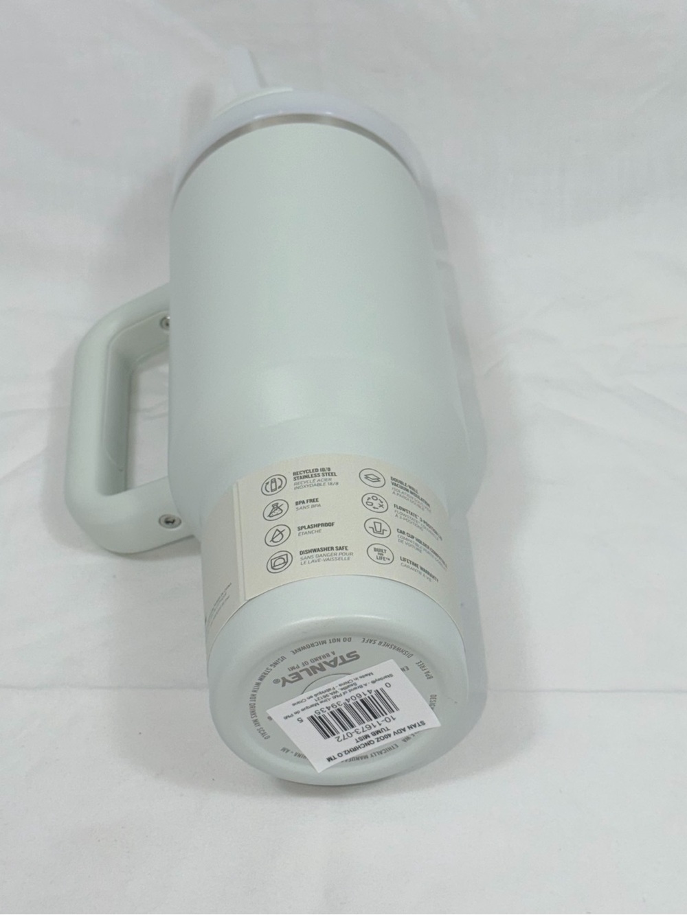 NWT Stanley Quencher H2.0 FlowState 40oz Tumbler Mist Mint Green Cup Water Bottl - Picture 5 of 6